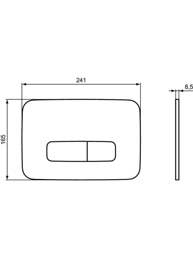 Vandens nuleidimo mygtukas Ideal Standard Oleas M3, aukso 2