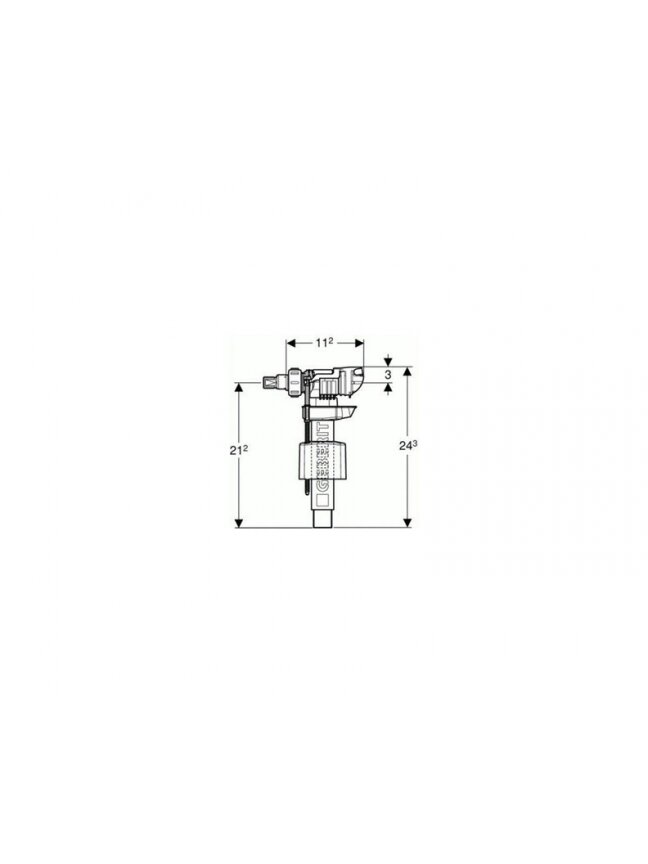 Vandens pripildymo mechanizmas Geberit 136.723.00.3, 3/8" 1 Vandens pripildymo mechanizmas Geberit 136.723.00.3, 3/8" 1
