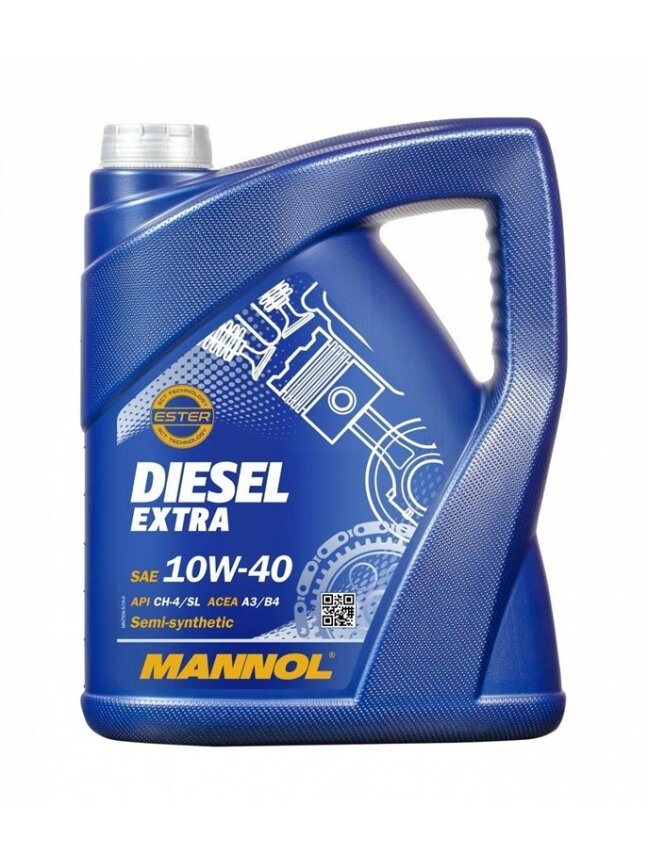 VARIKLIŲ TEPALAS „MANNOL DIESEL EXTRA“ (10W40; 5 l) VARIKLIŲ TEPALAS „MANNOL DIESEL EXTRA“ (10W40; 5 l)