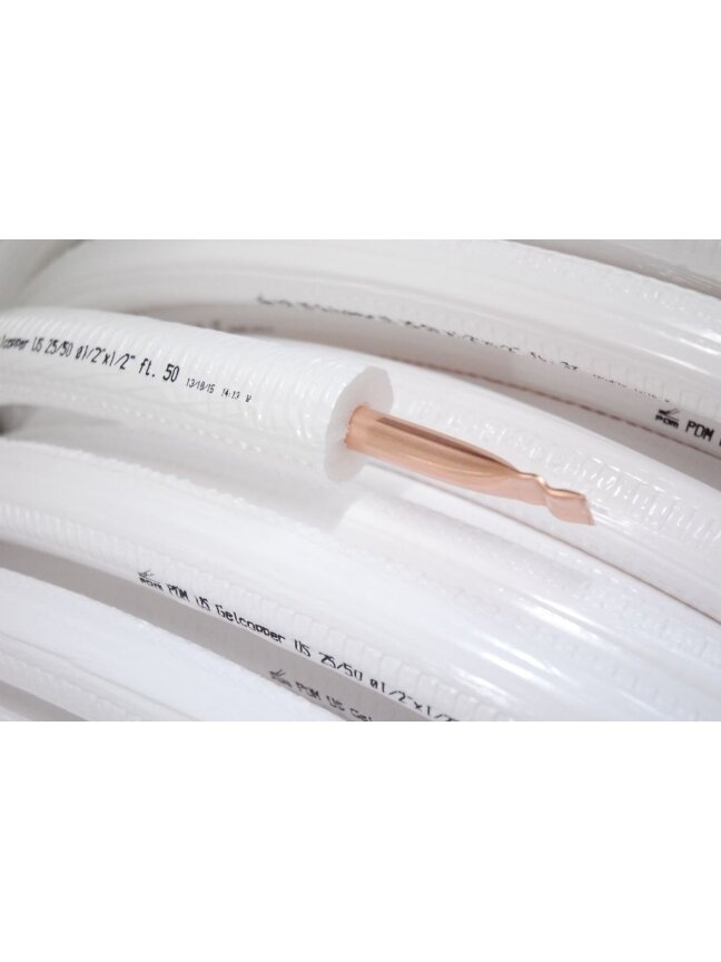 Varinis izoliuotas šaltnešio vamzdelis DM Cooper, 1/2" 0.8 mm (50 m) Varinis izoliuotas šaltnešio vamzdelis DM Cooper, 1/2" 0.8 mm (50 m)