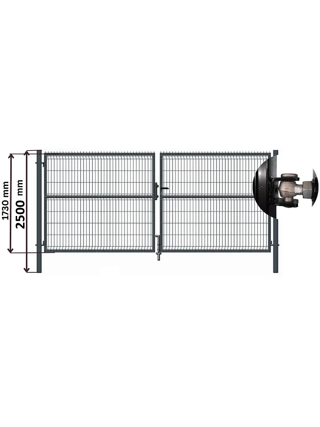Vartai 400 x 173 cm, PILKI Vartai 400 x 173 cm, PILKI