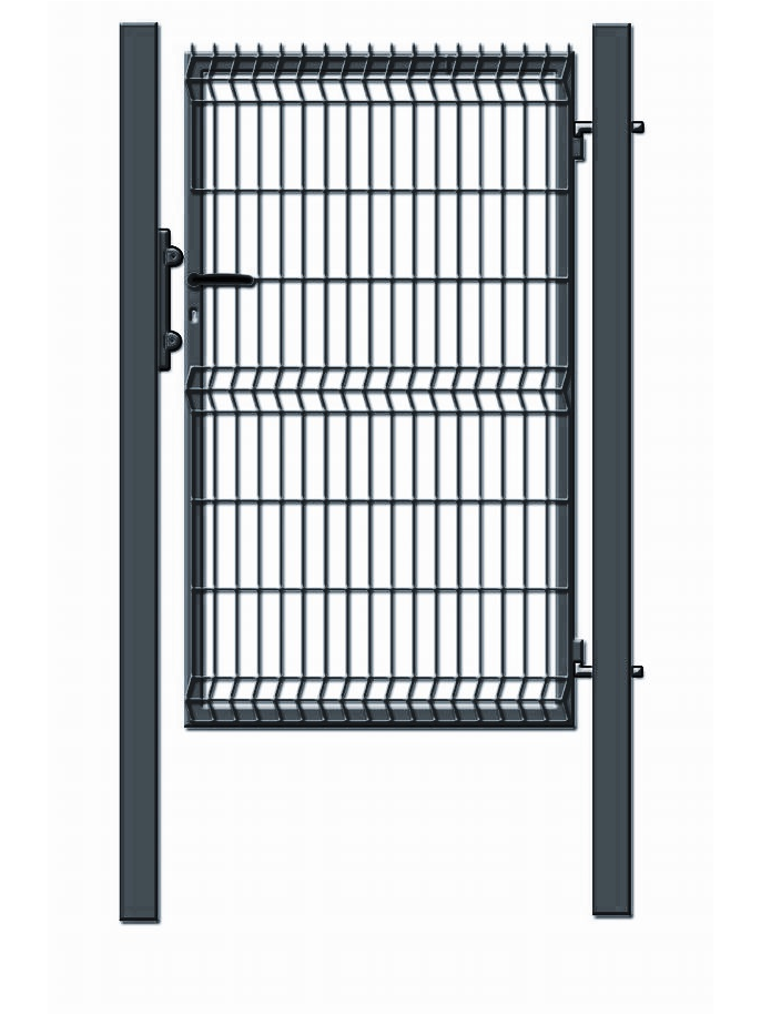 Varteliai segmentiniu užpildu, 100 cm x 153 cm, pilka Varteliai segmentiniu užpildu, 100 cm x 153 cm, pilka