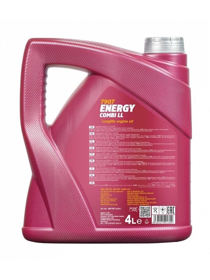 VARIKLIŲ TEPALAI MANNOL ENERGY COMBI LL 5W-30 5L 1 VARIKLIŲ TEPALAI MANNOL ENERGY COMBI LL 5W-30 5L 1