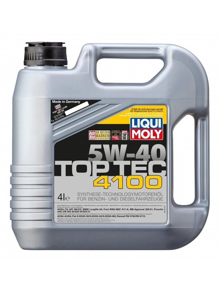 Variklio tepalas Liqui Moly Top Tec 4100 5W-40, 4 l Variklio tepalas Liqui Moly Top Tec 4100 5W-40, 4 l