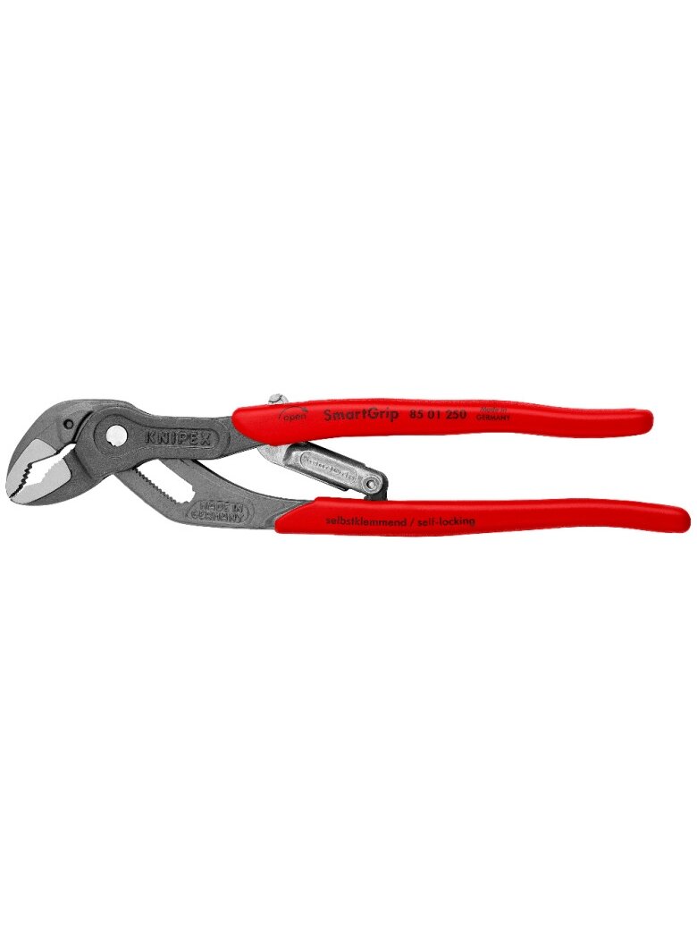 ⬡ Vandens siurblio replės KNIPEX su SmartGrip fiksavimu 250 mm (8501250, KNIPEX) ⬡ Vandens siurblio replės KNIPEX su SmartGrip fiksavimu 250 mm (8501250, KNIPEX)