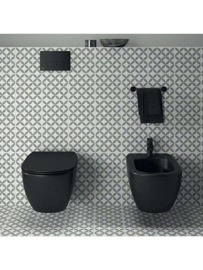 Vandens nuleidimo mygtukas Ideal Standard Oleas M1, juoda 2 Vandens nuleidimo mygtukas Ideal Standard Oleas M1, juoda 2