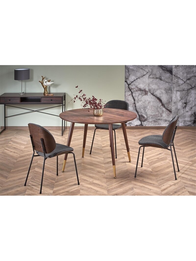 Valgomojo stalas, rudas, 110 cm x 100 cm x 72 - 76 cm 1 Valgomojo stalas, rudas, 110 cm x 100 cm x 72 - 76 cm 1
