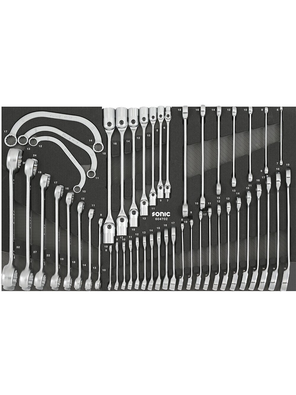 Veržliarakčių komplektas vežimėliams, 47vnt., SONIC EQUIPMENT (604702, SONIC) Veržliarakčių komplektas vežimėliams, 47vnt., SONIC EQUIPMENT (604702, SONIC)