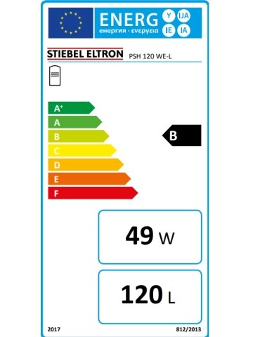 Vertikalus kombinuotas vandens šildytuvas Stiebel Eltron PSH 120 WE-L, jungimas kairėje pusėje, 120L 3