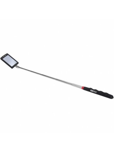 Veidrodėlis apžiūrai teleskopinis su apšvietimu  260-760mm,, KS Tools