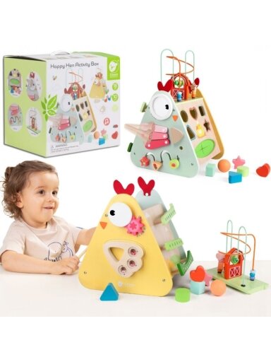 Veiklos Kubas CLASSIC WORLD Montessori 10in1 Happy Farm XXL