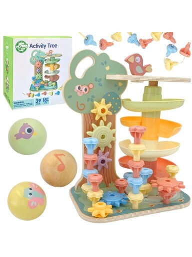 Veiklos Medis WOOPIE GREEN Montessori 4in1