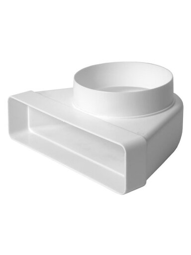 Ventiliacijos alkūnė EUROPLAST KLD25 220 x 55mm D100 90°