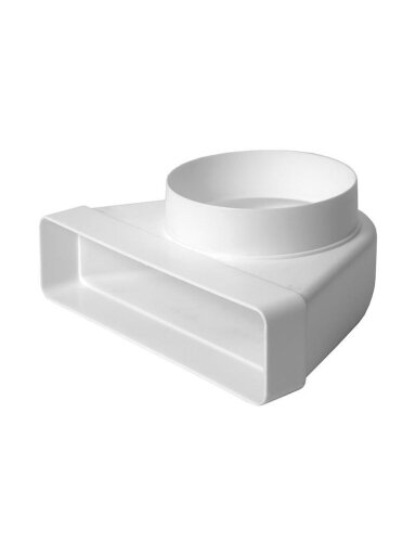 Ventiliacijos alkūnė EUROPLAST KLD25 220 x 55mm D125 90°