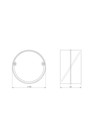 Ventiliacijos tarpmovė EUROPLAST AV100, D100