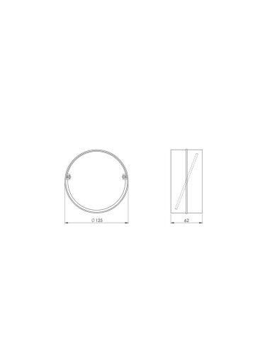 Ventiliacijos tarpmovė EUROPLAST AV125, D125 mm