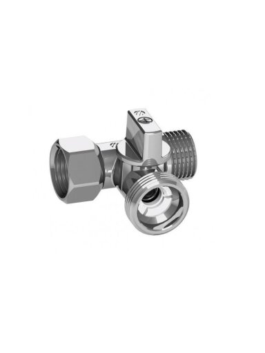 Ventilis 0233510 trišakis, 1/2"x3/4"x1/2", vid/išor. srieg.