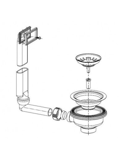 Ventilis FRANKE plautuvės PMN/PML 611(i), d 3''1/2, užkemšamas