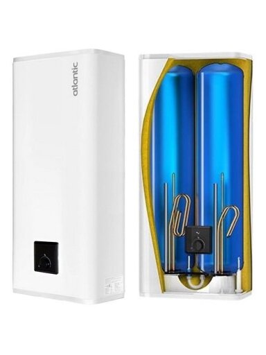 Vertikalus elektrinis plokščias vandens šildytuvas Atlantic FLAT O'Pro+ 80 (65L)