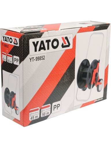 Vežimėlis laistymo žarnai 99852 Yato | 19mm/20m; 12.5mm/50m