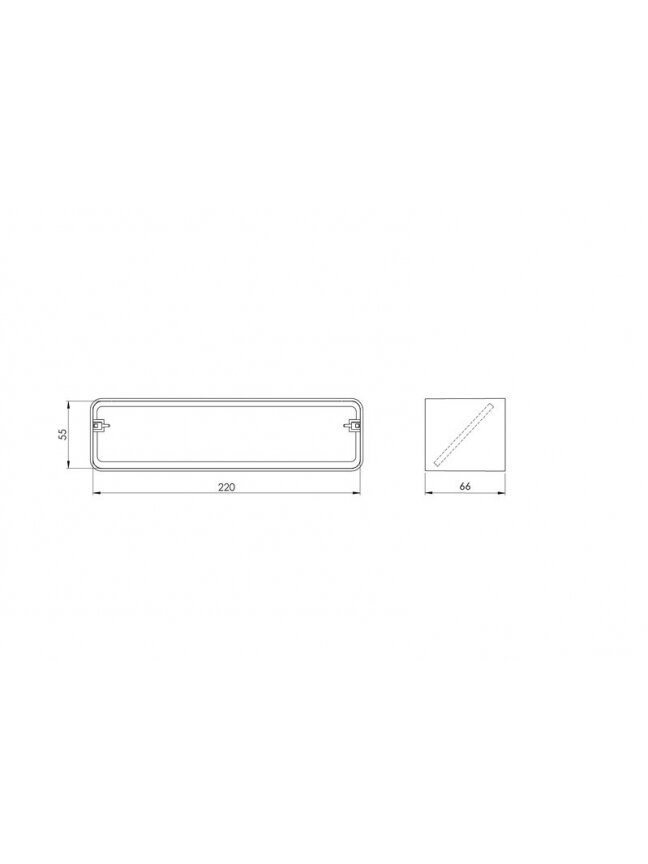 Ventiliacijos mova EUROPLAST KV25, 220 x 55 mm 1 Ventiliacijos mova EUROPLAST KV25, 220 x 55 mm 1