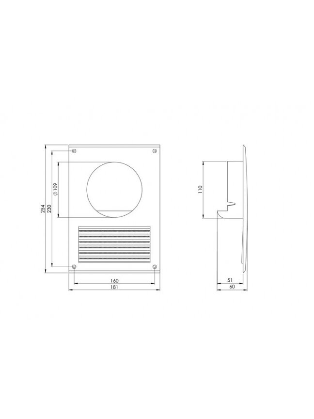 Ventiliacinis adapteris EUROPLAST NA10, D100 1 Ventiliacinis adapteris EUROPLAST NA10, D100 1