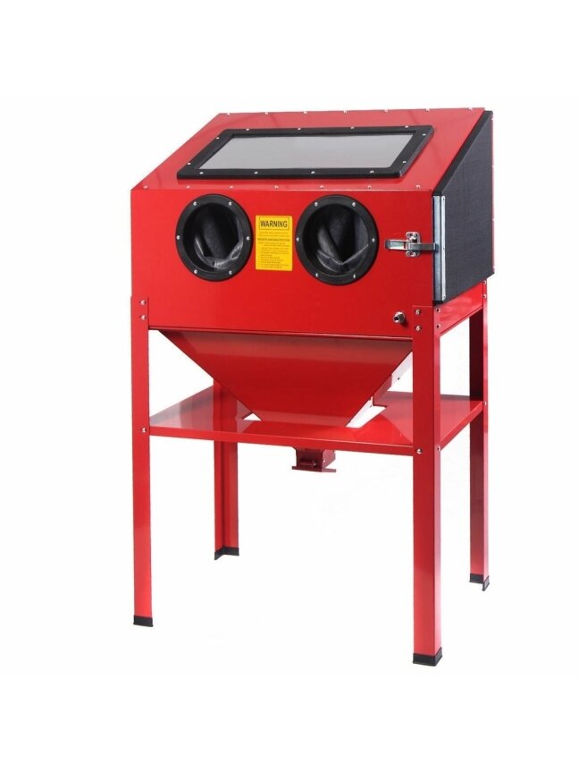 ⬡ Vertikali smėliasrovės kabina 220 l (STSBC220, HYMAIR) ⬡ Vertikali smėliasrovės kabina 220 l (STSBC220, HYMAIR)