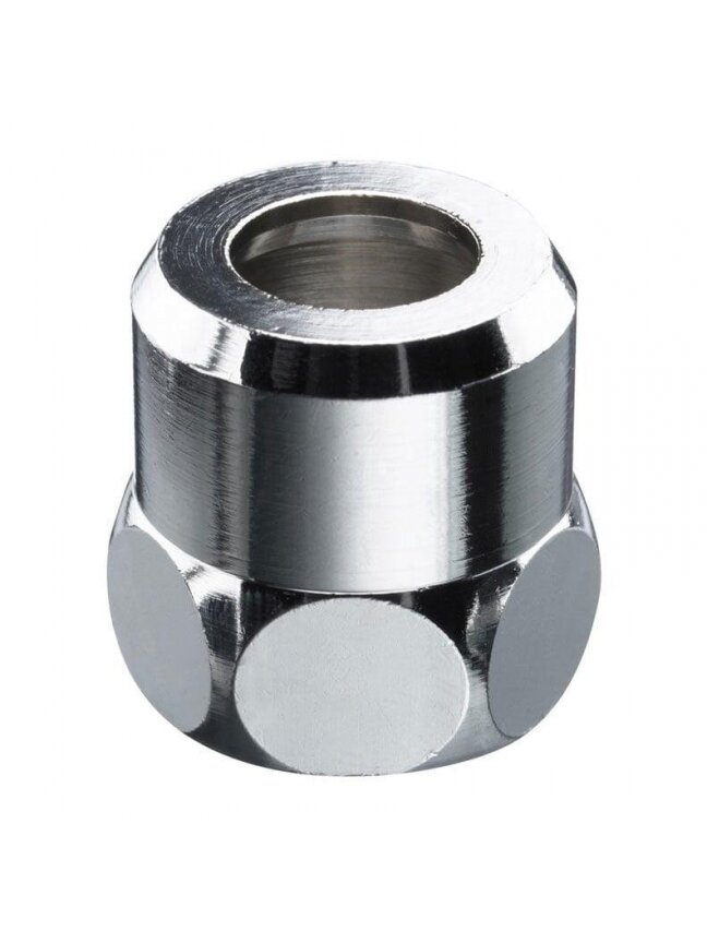 Veržlė 265010699, 3/8" x 10 mm, vidinis sriegis su tarpine Veržlė 265010699, 3/8" x 10 mm, vidinis sriegis su tarpine