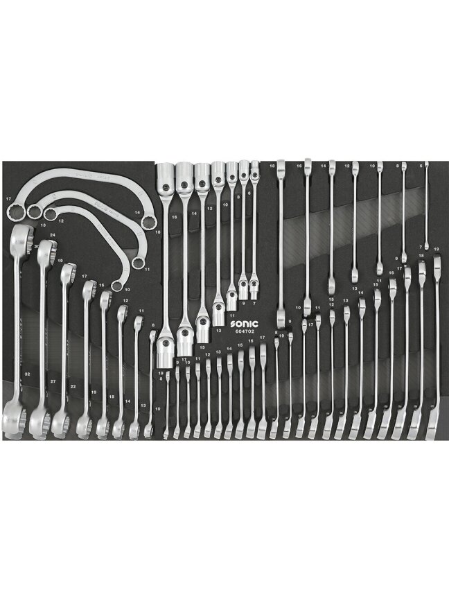 Veržliarakčių komplektas vežimėliams, 47vnt., SONIC EQUIPMENT (604702, SONIC) Veržliarakčių komplektas vežimėliams, 47vnt., SONIC EQUIPMENT (604702, SONIC)