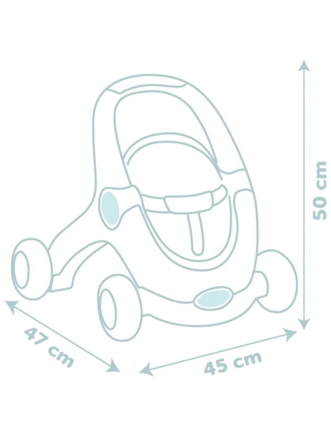 Vežimėlis SMOBY Little Walker 3in1 Kūdikių Vežimėlis + Lėlė 6