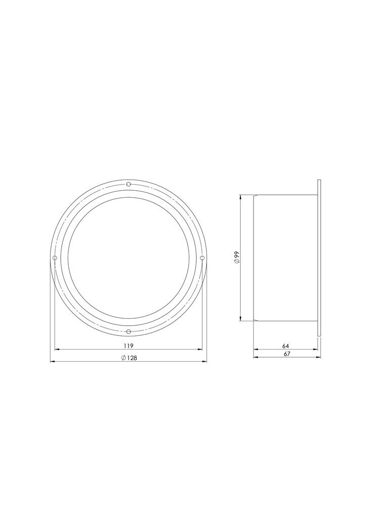 Ventiliacinis adapteris EUROPLAST VF100, D100 1