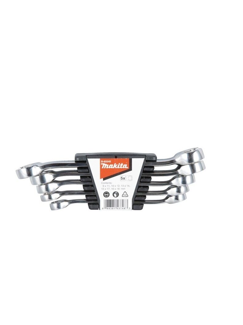 Veržliarakčių komplektas Makita B-65545, 5vnt Veržliarakčių komplektas Makita B-65545, 5vnt