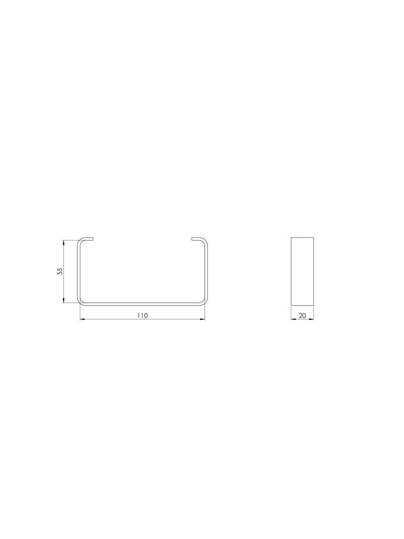Ventiliacijos kanalų laikiklis EUROPLAST KZ, 110 x 55 mm 1 Ventiliacijos kanalų laikiklis EUROPLAST KZ, 110 x 55 mm 1