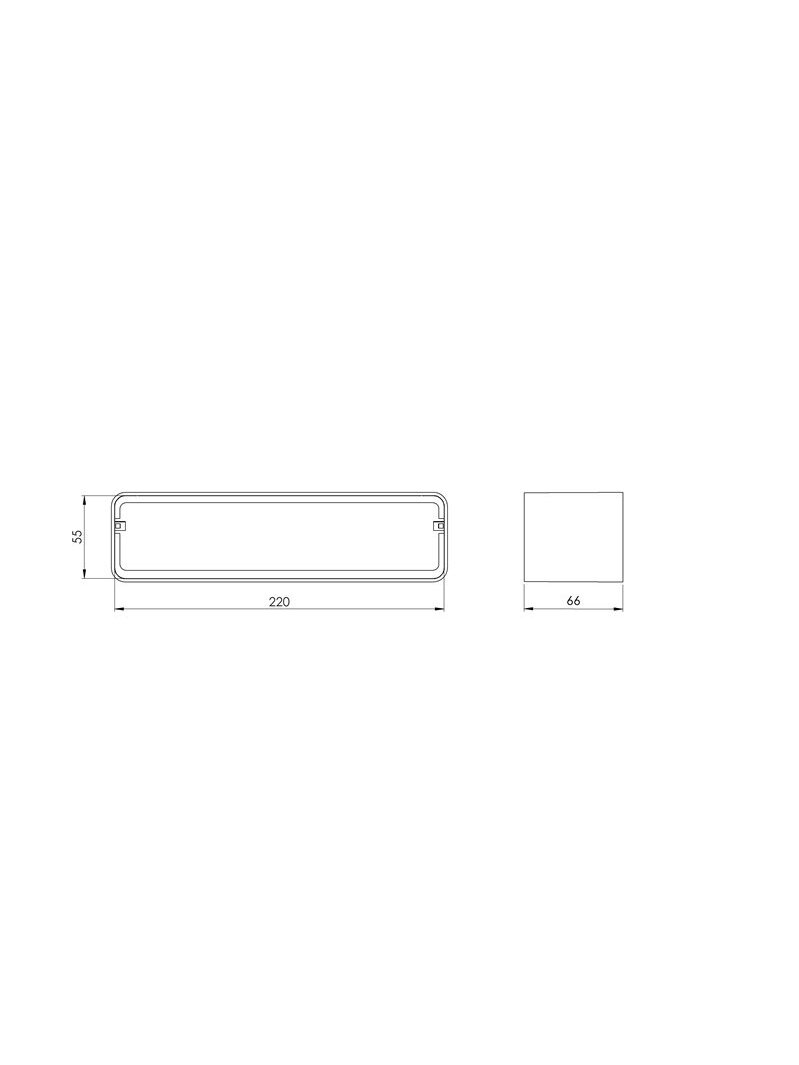 Ventiliacijos mova EUROPLAST KS25, 220 x 55 mm 1