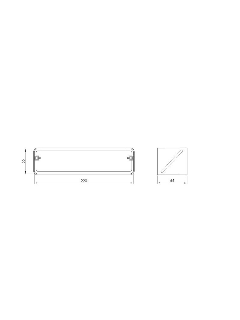 Ventiliacijos mova EUROPLAST KV25, 220 x 55 mm 1 Ventiliacijos mova EUROPLAST KV25, 220 x 55 mm 1