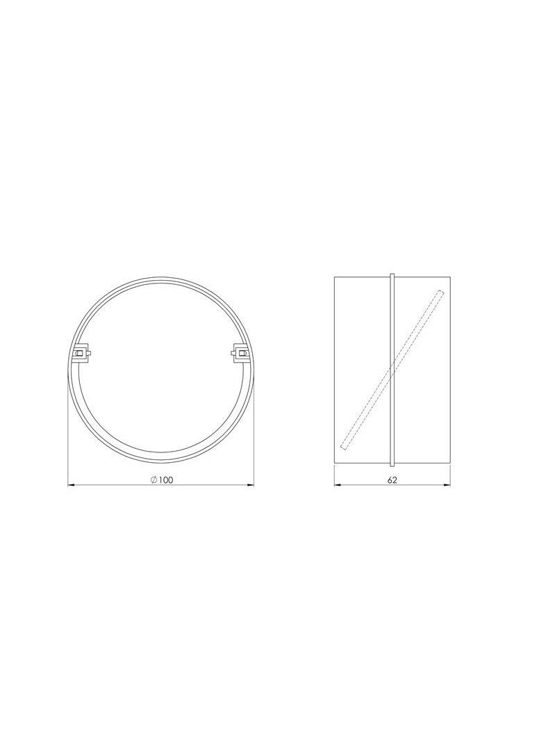 Ventiliacijos tarpmovė EUROPLAST AV100, D100 1 Ventiliacijos tarpmovė EUROPLAST AV100, D100 1