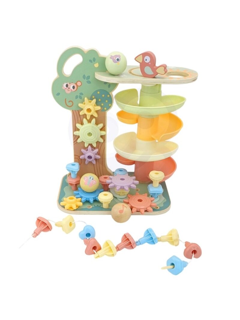 Veiklos Medis WOOPIE GREEN Montessori 4in1 4