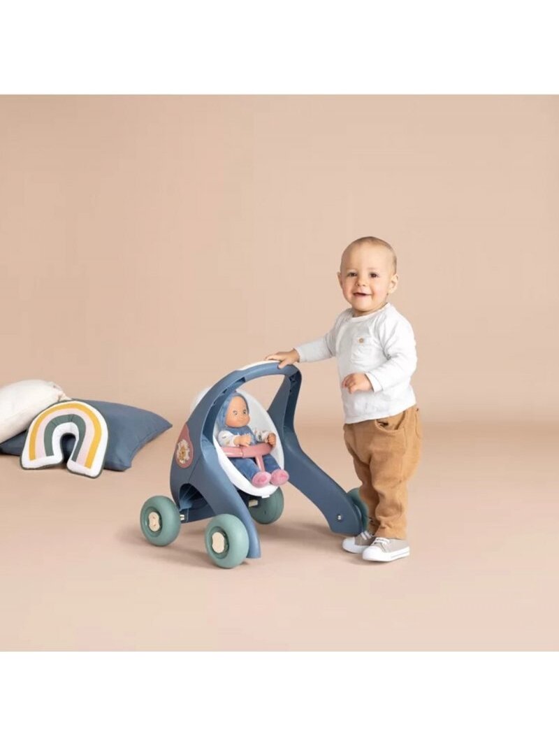 Vežimėlis SMOBY Little Walker 3in1 Kūdikių Vežimėlis + Lėlė 1
