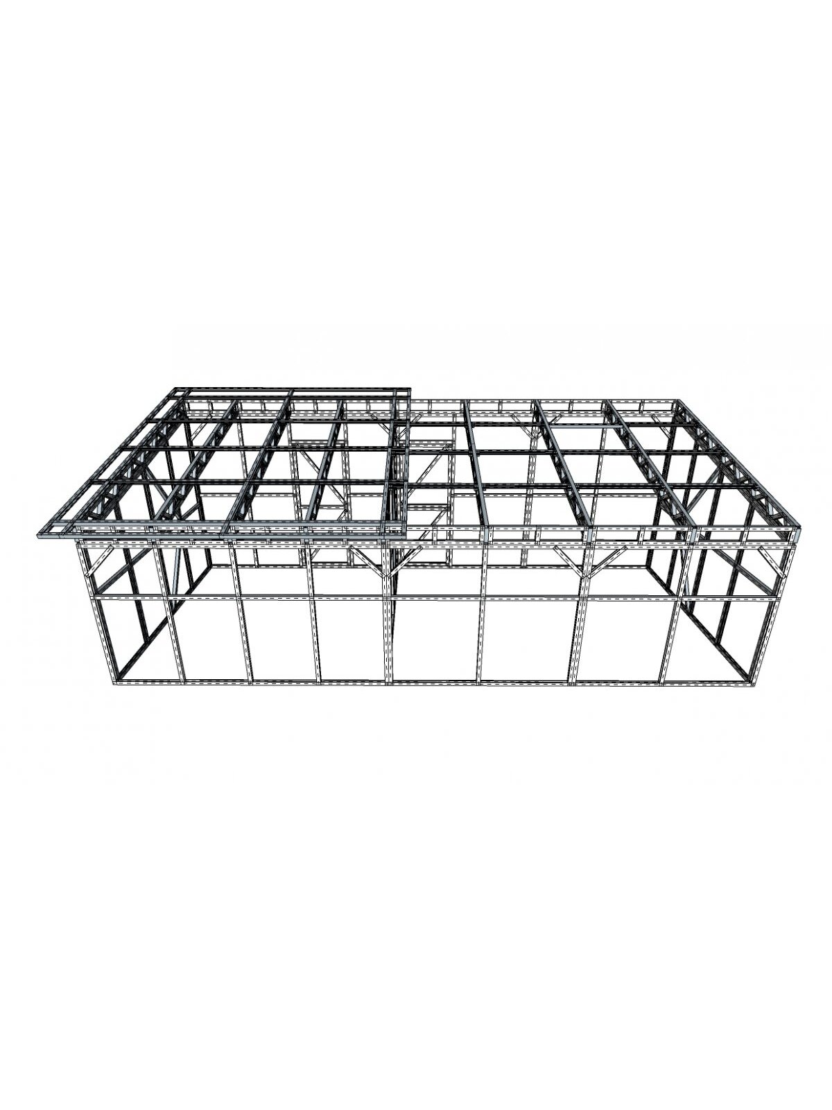 Vienšlaitis šiltnamis su sandėliuku 2990x6820 4 mm 3 Vienšlaitis šiltnamis su sandėliuku 2990x6820 4 mm 3