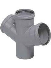 Vidaus kanalizacijos keturšakis HTplus, Ø110/110/110 mm, 67° 2 Vidaus kanalizacijos keturšakis HTplus, Ø110/110/110 mm, 67° 2