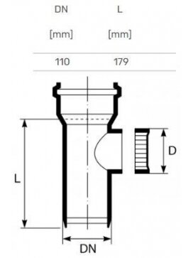 Vidaus kanalizacijos pravala HTplus, Ø 110 mm 1