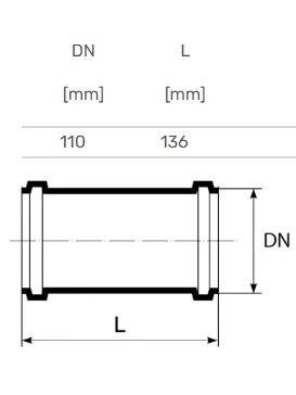 Vidaus kanalizacijos remontinė mova Ultra dB, Ø 110 mm 2 Vidaus kanalizacijos remontinė mova Ultra dB, Ø 110 mm 2