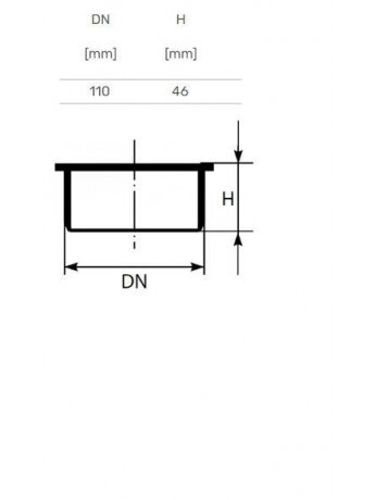 Vidaus kanalizacijos aklė Ultra dB, Ø 110 mm 1