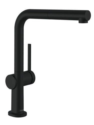 Virtuvinis maišytuvas Hansgrohe Talis M54 72808670, juodas
