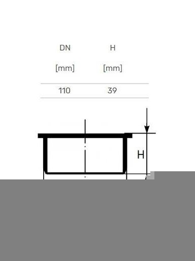Vidaus kanalizacijos aklė HTplus, Ø 110 mm Vidaus kanalizacijos aklė HTplus, Ø 110 mm