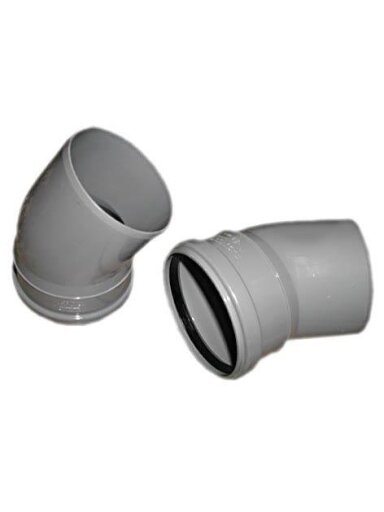 Vidaus kanalizacijos alkūnė Wavin, Ø 110 mm, 30° Vidaus kanalizacijos alkūnė Wavin, Ø 110 mm, 30°