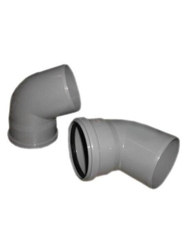 Vidaus kanalizacijos alkūnė Wavin, Ø 110 mm, 67 ° Vidaus kanalizacijos alkūnė Wavin, Ø 110 mm, 67 °