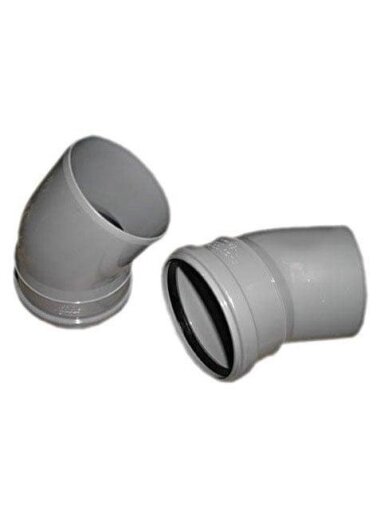 Vidaus kanalizacijos alkūnė, Wavin Ø 40 mm, 67° Vidaus kanalizacijos alkūnė, Wavin Ø 40 mm, 67°