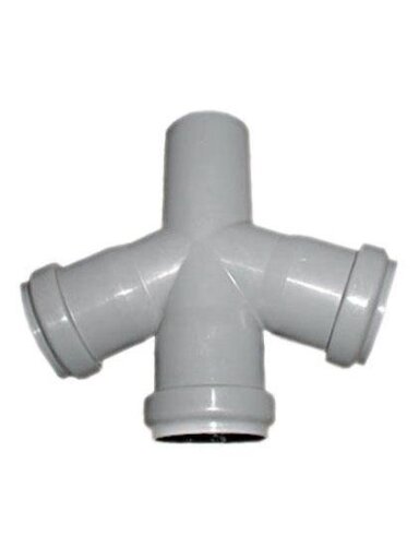 Vidaus kanalizacijos keturšakis HTplus, Ø110/110/110 mm, 67°