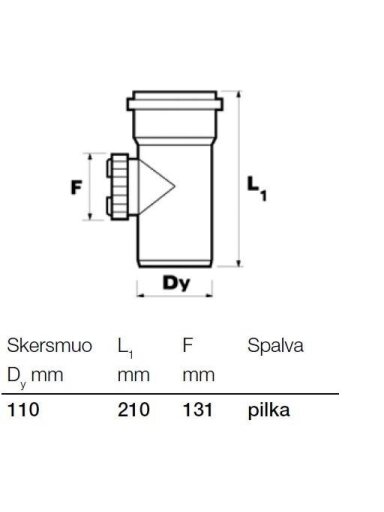 Vidaus kanalizacijos pravala Wavin, Ø 110 mm Vidaus kanalizacijos pravala Wavin, Ø 110 mm